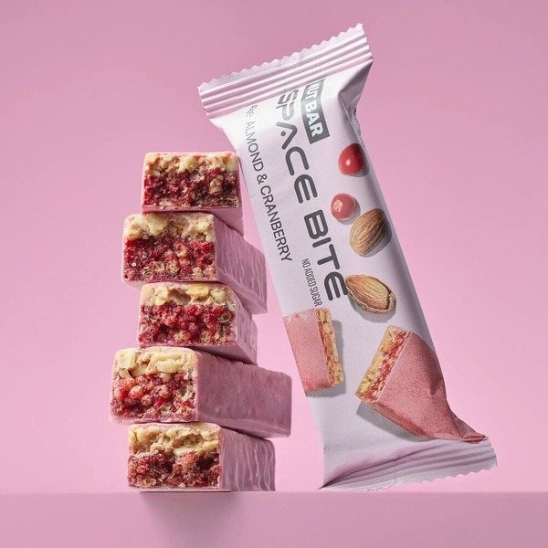Батончик Spacefood Space Bite Nut Bar, 40 грам - Журавлина-мигдаль. Фото 2
