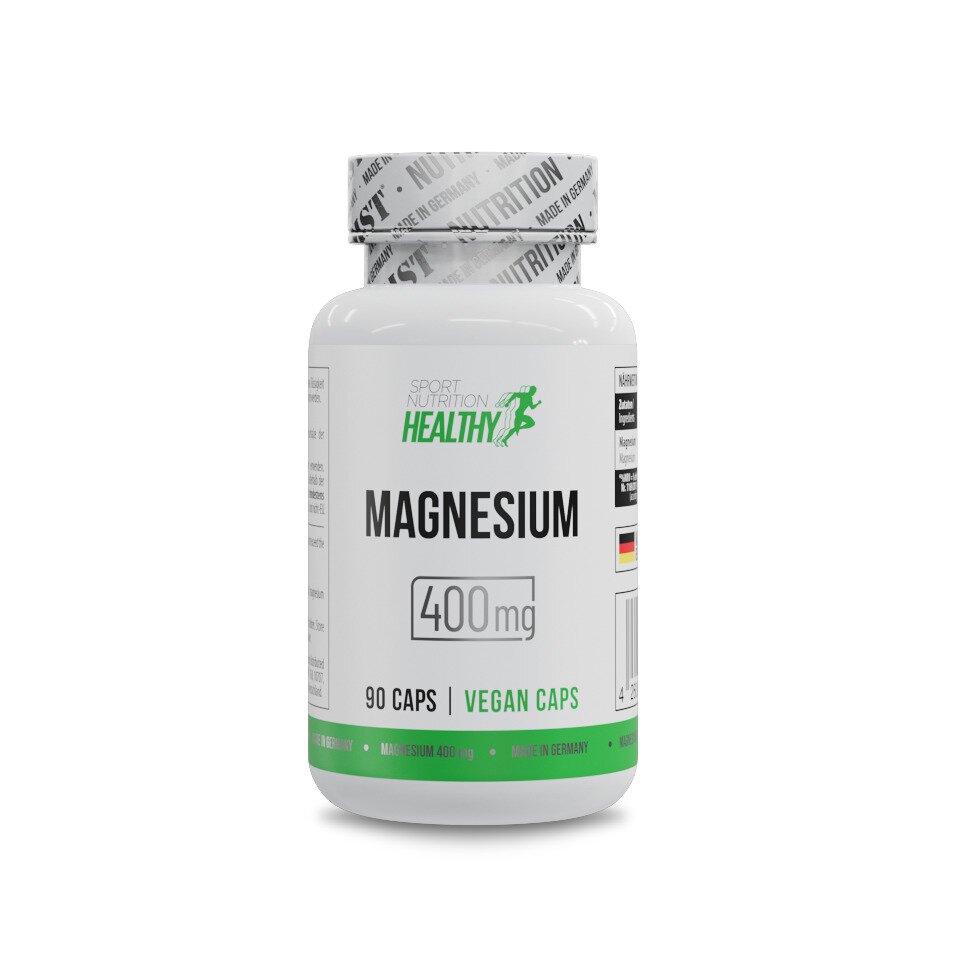 Магній Healthy Magnesium 400 mg, 90 вегакапсул для підтримки нервової системи