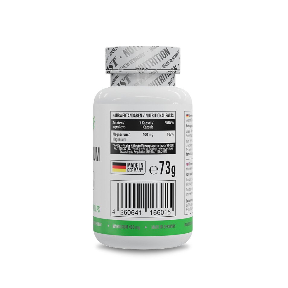 Магній Healthy Magnesium 400 mg, 90 вегакапсул для підтримки нервової системи. Фото 2