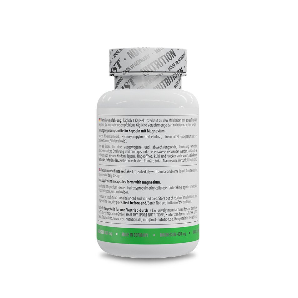 Магній Healthy Magnesium 400 mg, 90 вегакапсул для підтримки нервової системи. Фото 3