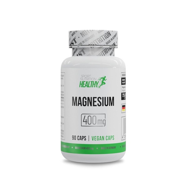 Магний Healthy Magnesium 400 mg, 90 вегакапсул для поддержки нервной системы