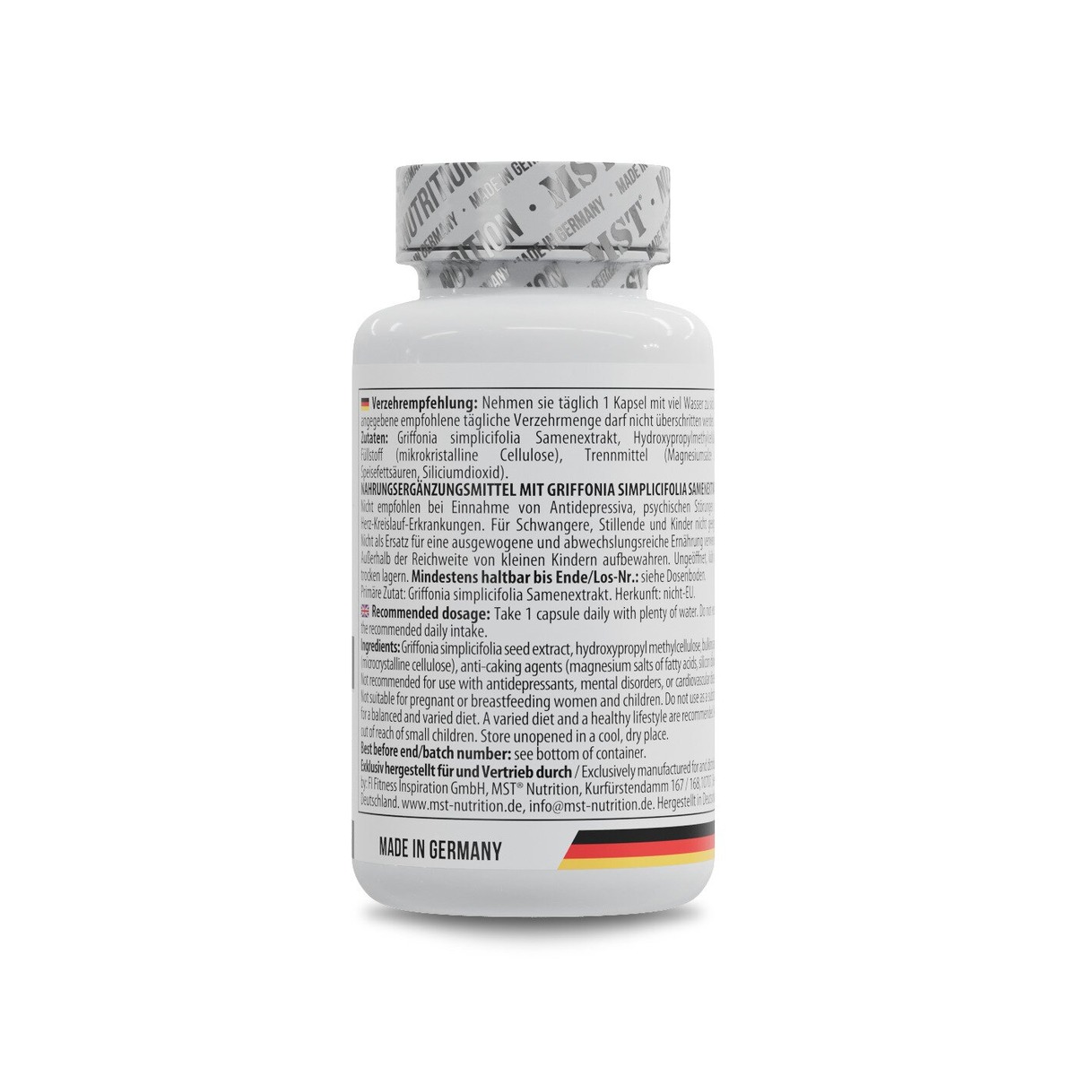 Амінокислота MST Nutrition 5-HTP 100 mg, 60 капсул підтримка нервової системи. Фото 3