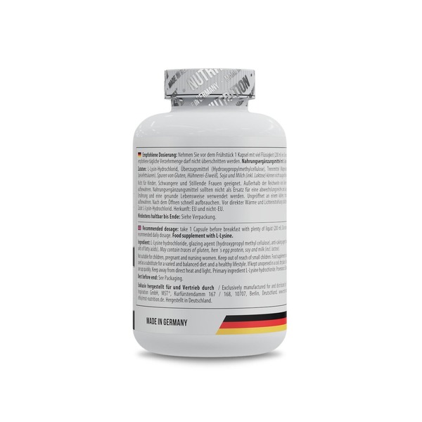 Лизин MST Nutrition L-Lysine, 240 капсул для поддержки иммунной системы. Фото 2