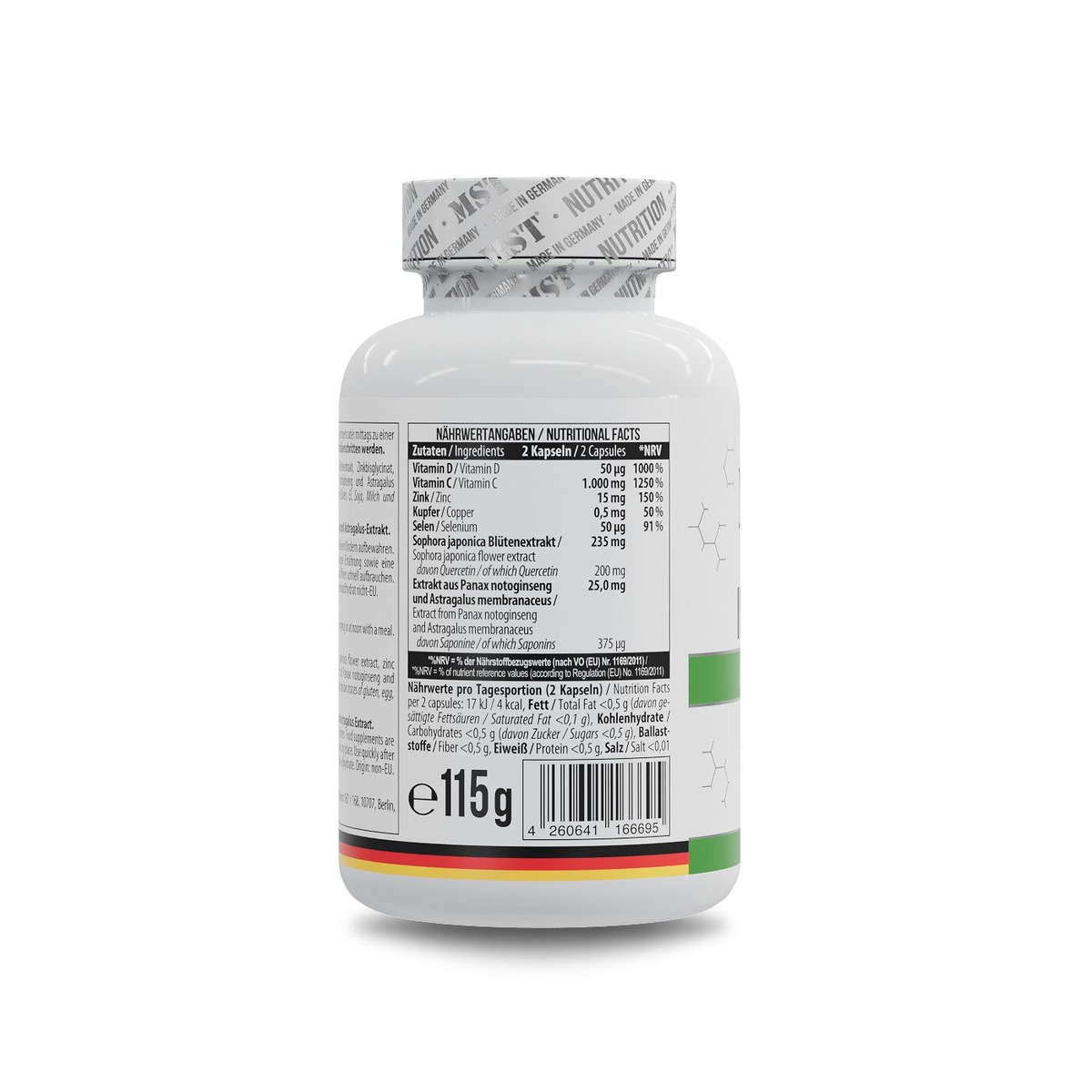 Комплекс підтримки імунної системи MST Nutrition Immune Complex, 120 капсул. Фото 2
