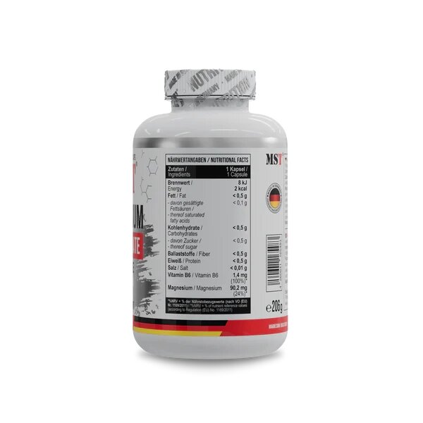 Магній бісгліцинат MST Nutrition Magnesium Bisglycinate, 240 капсул для нервової системи. Фото 2