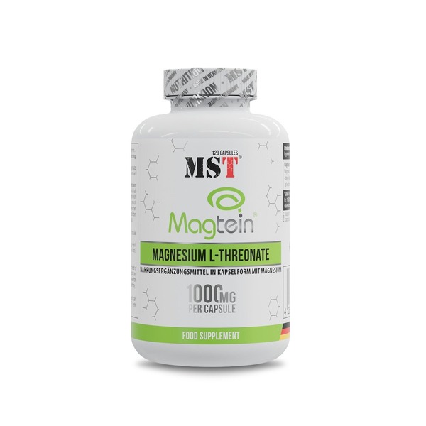 Магній л-треонат MST Nutrition Magnesium L-Threonate 1000 mg, 120 капсул для нервової системи