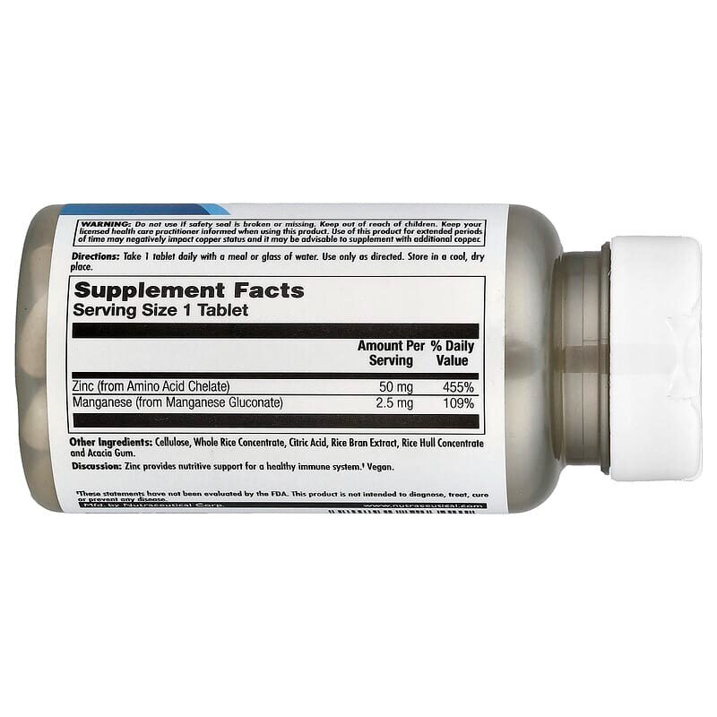 Хелатний цинк KAL Zinc 50 Chelated, 90 таблеток. Фото 2