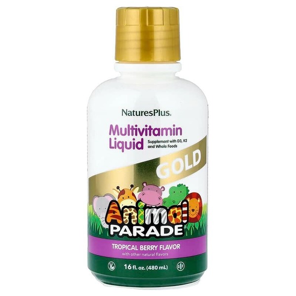 Жидкие витамины для детей Natures Plus Animal Parade Gold, 473 мл