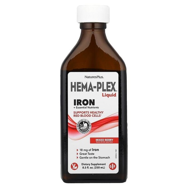 Железо в жидкой форме Natures Plus Hema-Plex, 250 мл. Фото 3