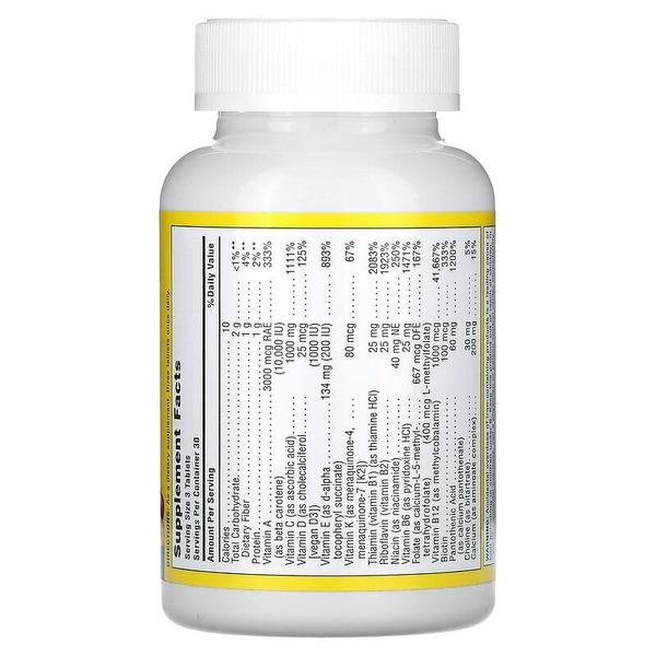 Витаминно-минеральный комплекс Natures Plus Source of Life Multi-Vitamin & Mineral, 90 таблеток. Фото 2