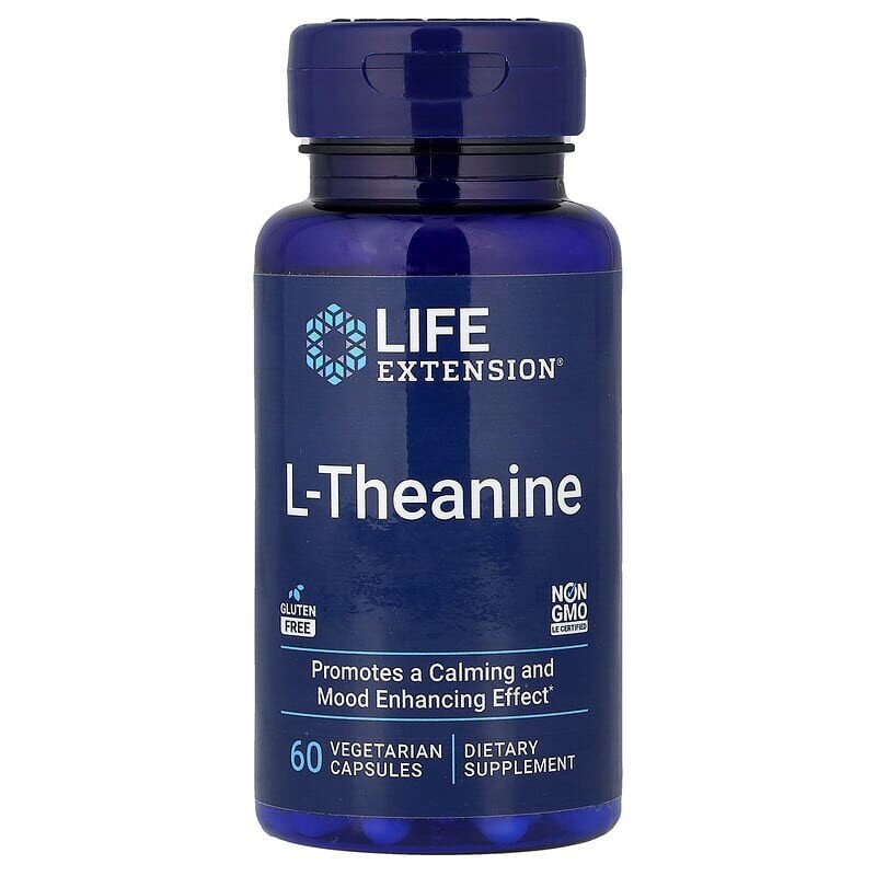 Тіанін Life Extension L-Theanine 100 mg, 60 вегакапсул