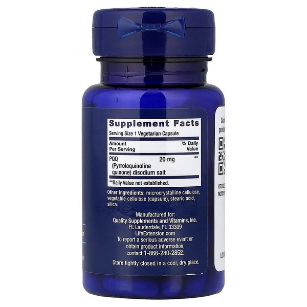 Натуральная добавка Life Extension PQQ 20 mg, 30 вегакапсул. Фото 2