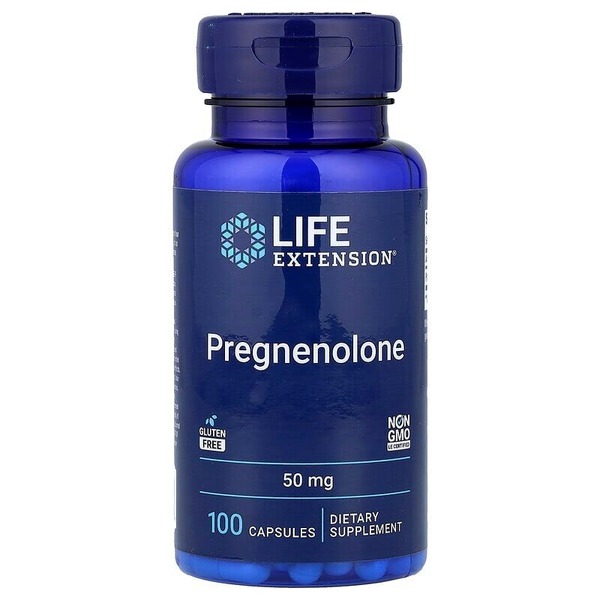 Натуральна добавка Life Extension Pregnenolone 50 mg, 100 таблеток