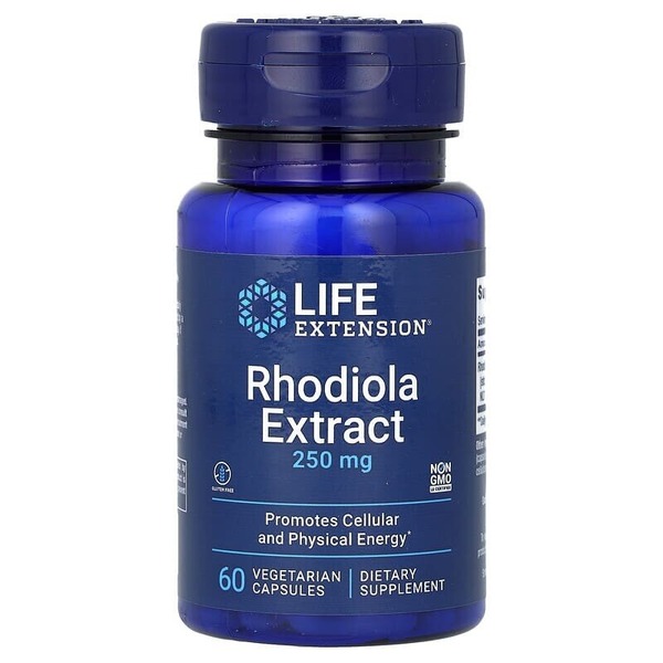 Екстракт радіоли Life Extension Rhodiola Extract 250 mg, 60 вегакапсул