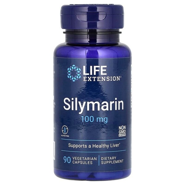 Натуральна добавка Life Extension Silymarin 100 mg, 90 вегакапсул