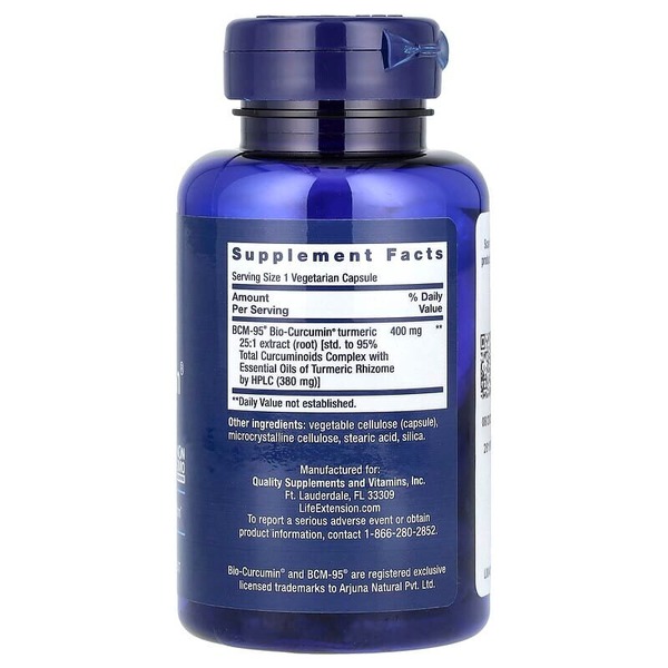 Куркумін Life Extension Super Bio-Curcumin 400 mg, 60 вегакапсул. Фото 2
