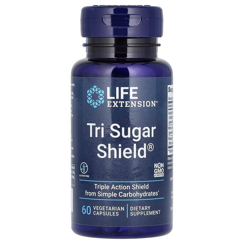 Натуральна добавка Life Extension Tri Sugar Shield, 60 вегакапсул