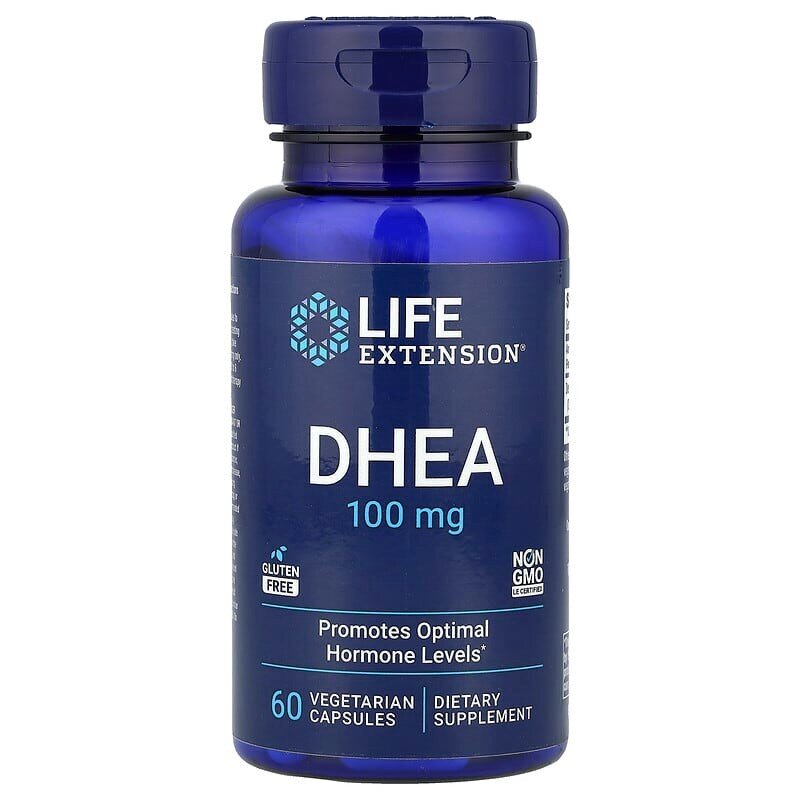 Стимулятор тестостерону Life Extension DHEA 100 mg, 60 вегакапсул
