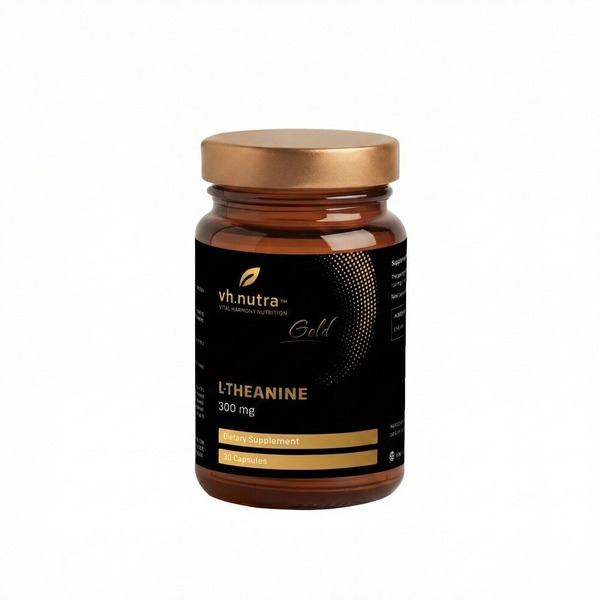 L-теанін VitalHarmony Gold L-Theanine, 30 капсул для релаксації та фокусу