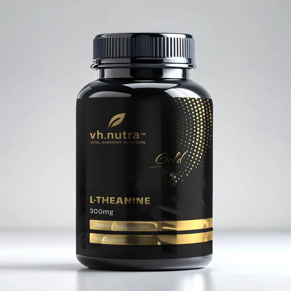 L-теанін VitalHarmony Gold L-Theanine, 90 капсул для релаксації та фокусу