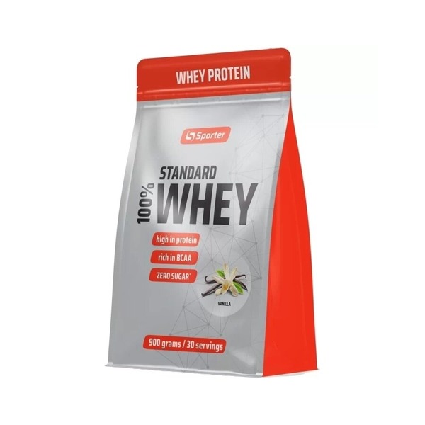 Сывороточный протеин Sporter 100% Standard Whey, 900 грамм