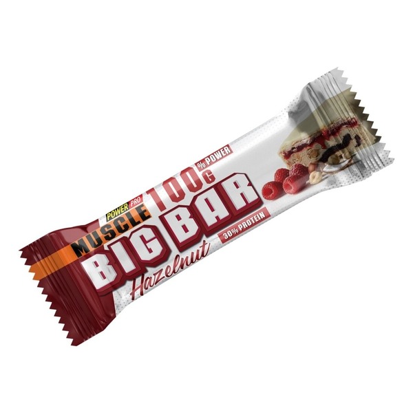 Батончик Power Pro Muscle Big Bar 30% Protein, 100 грам - Фундук