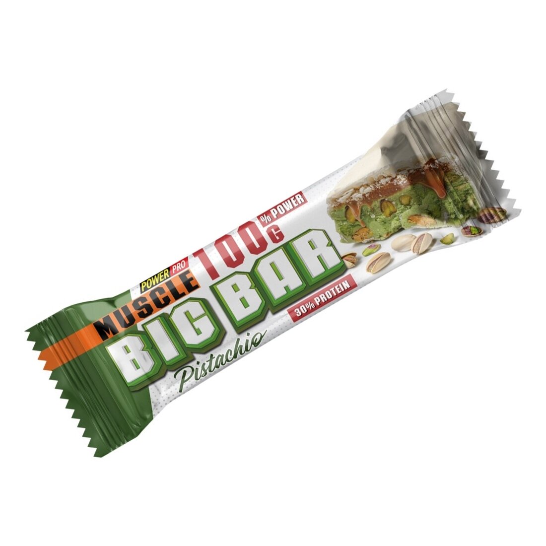 Батончик Power Pro Muscle Big Bar 30% Protein, 100 грам - Фісташка