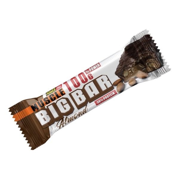Батончик Power Pro Muscle Big Bar 30% Protein, 100 грам - Мигдаль
