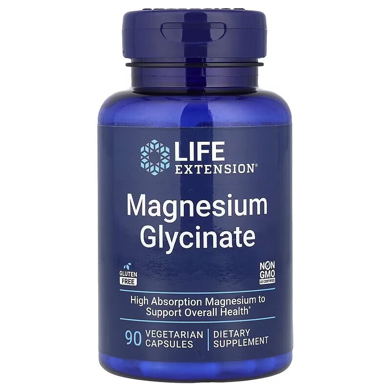 Глицинат магния Life Extension Magnesium Glycinate, 90 вегакапсул