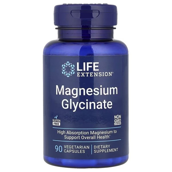 Глицинат магния Life Extension Magnesium Glycinate, 90 вегакапсул