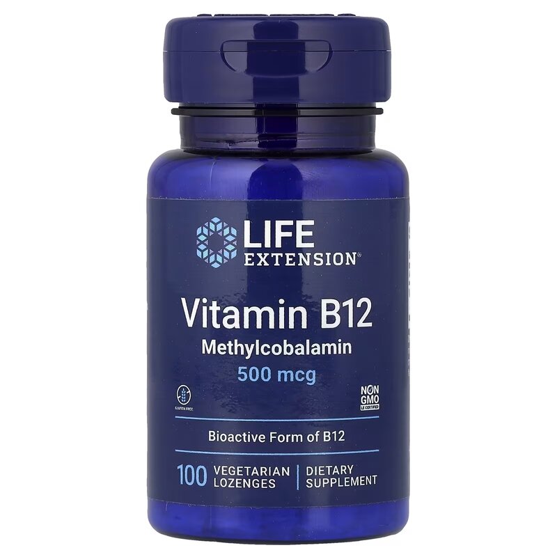 Метилкобаламин Life Extension Vitamin B12 500 mcg, 60 пастилок