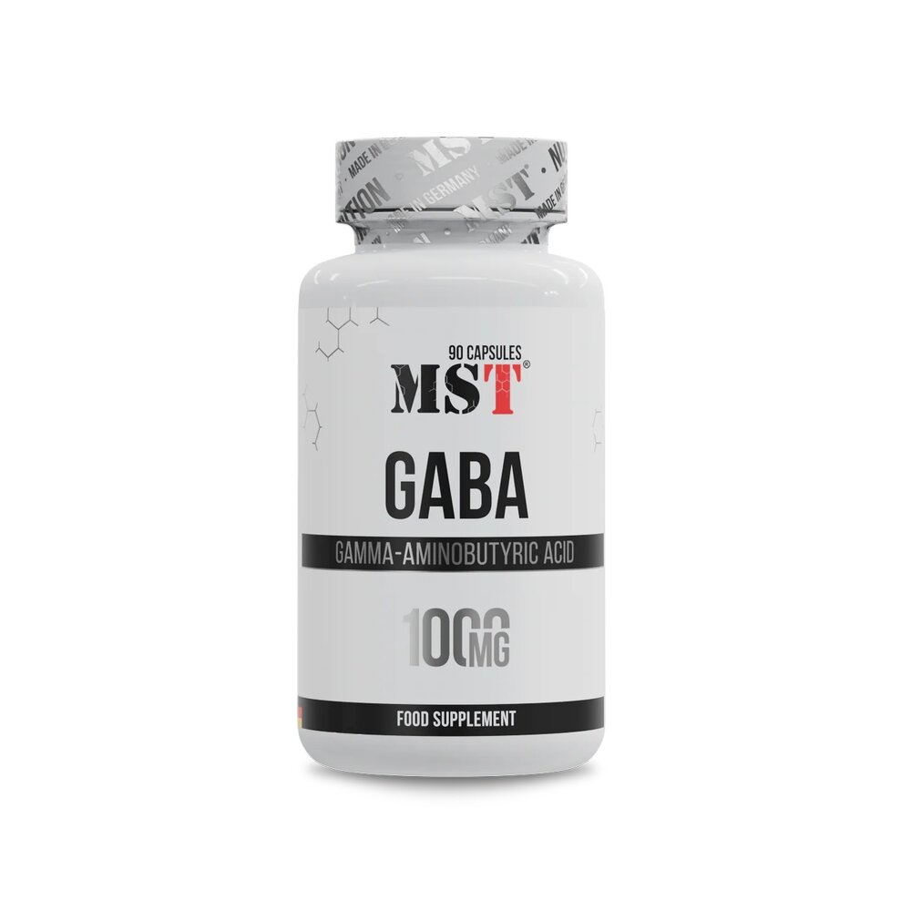 Гамма-аміномасляна кислота MST Nutrition GABA 1000, 90 капсул