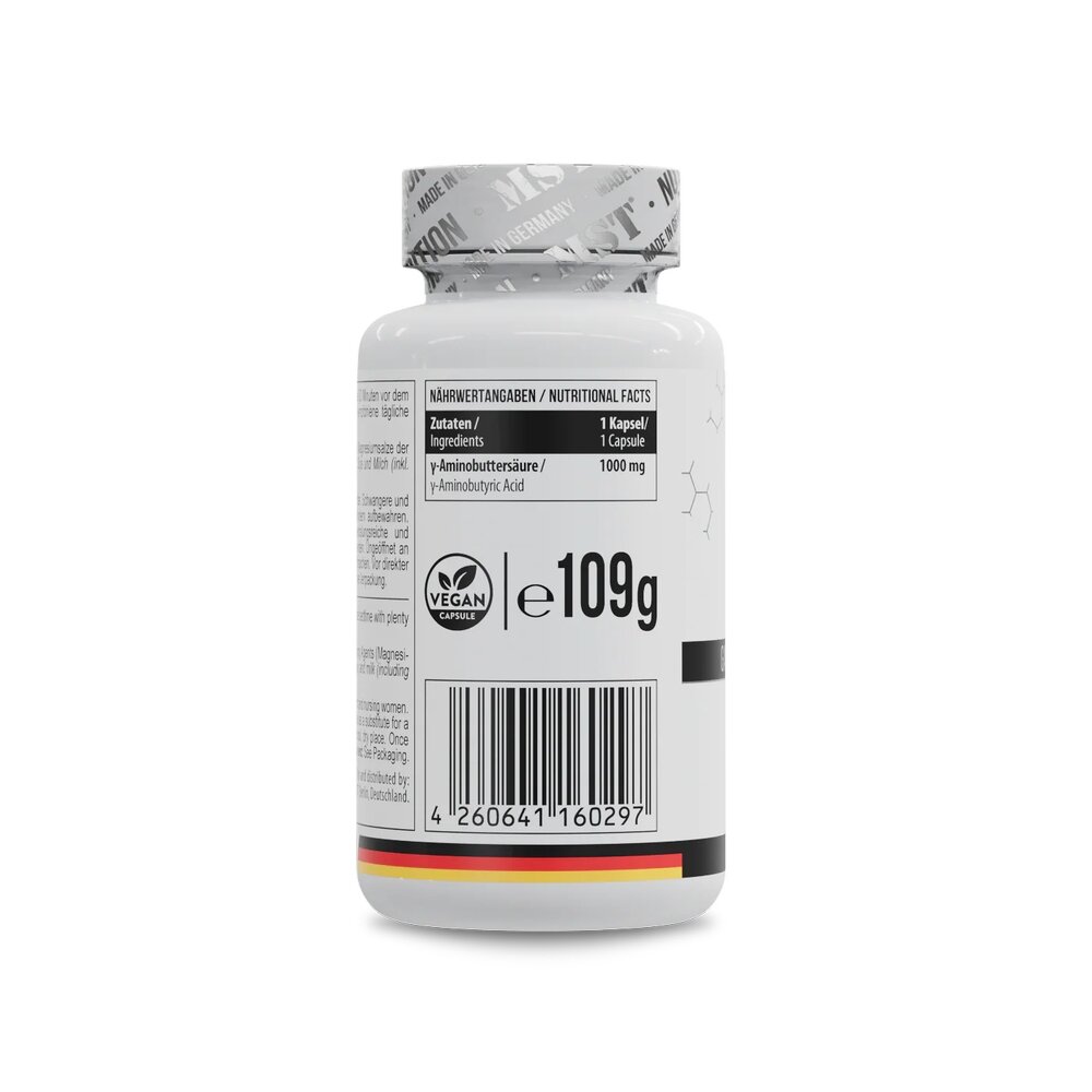 Гамма-аміномасляна кислота MST Nutrition GABA 1000, 90 капсул. Фото 2