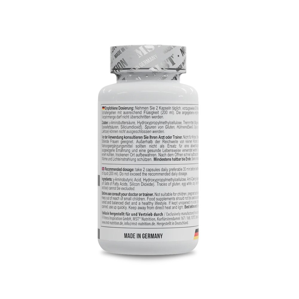 Гамма-аміномасляна кислота MST Nutrition GABA 1000, 90 капсул. Фото 3