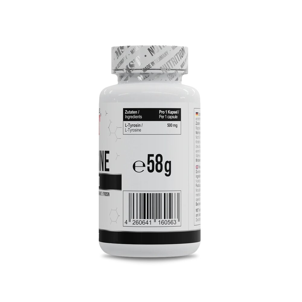 Тирозин MST Nutrition L-Tyrosine 500 mg, 90 вегакапсул. Фото 2
