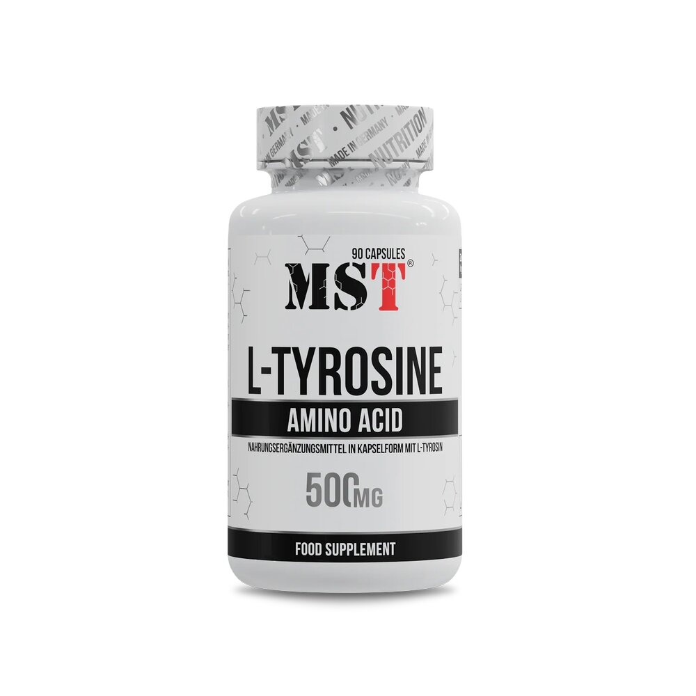 Тирозин MST Nutrition L-Tyrosine 500 mg, 90 вегакапсул