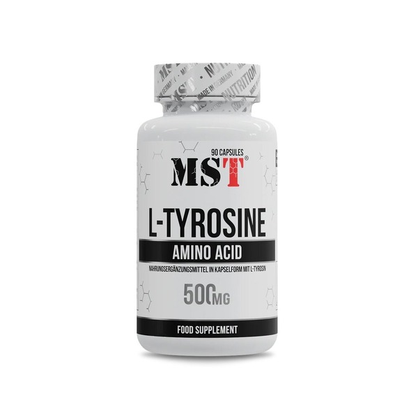 Тирозин MST Nutrition L-Tyrosine 500 mg, 90 вегакапсул
