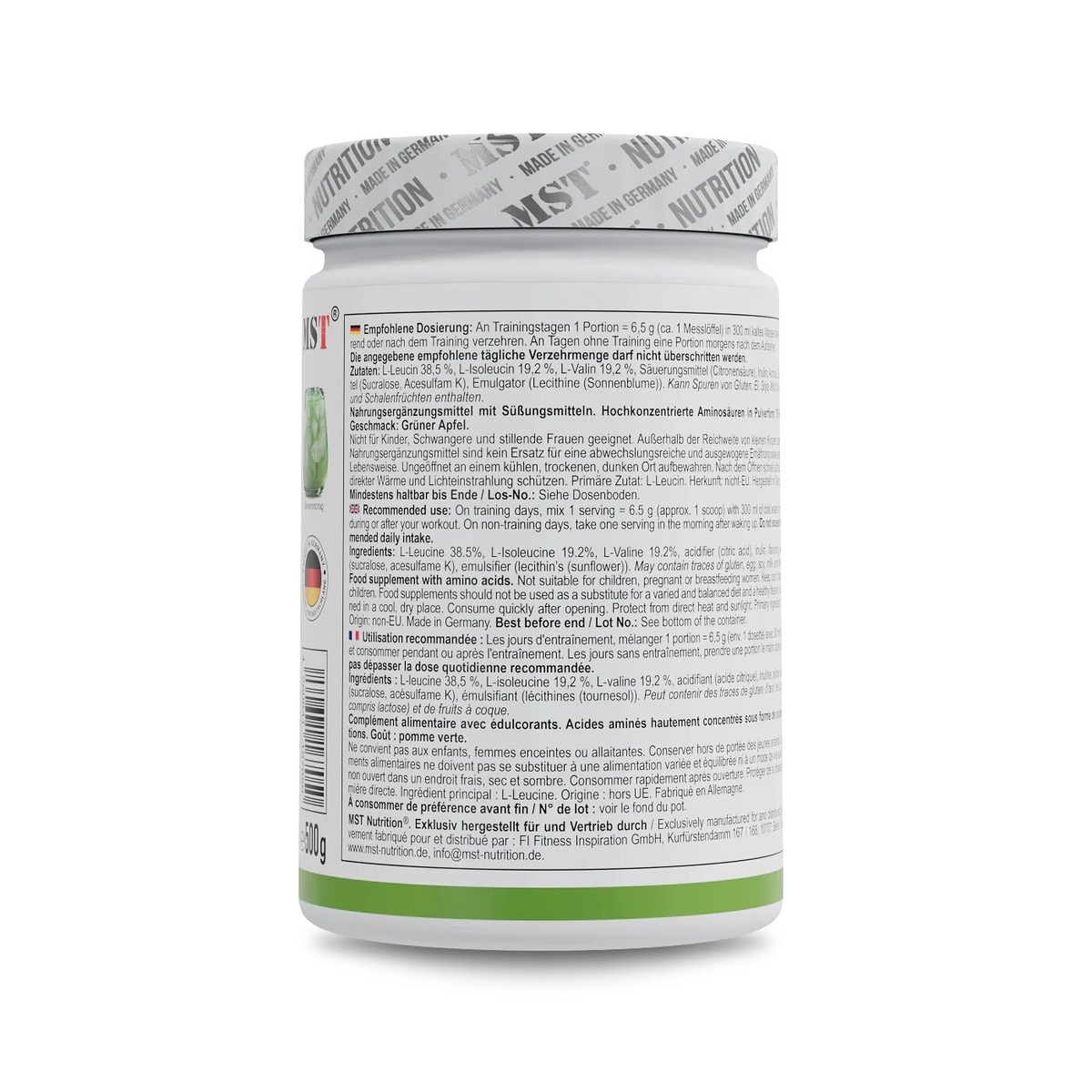 Аминокислоты MST Nutrition BCAA ZERO, 500 грамм. Фото 6