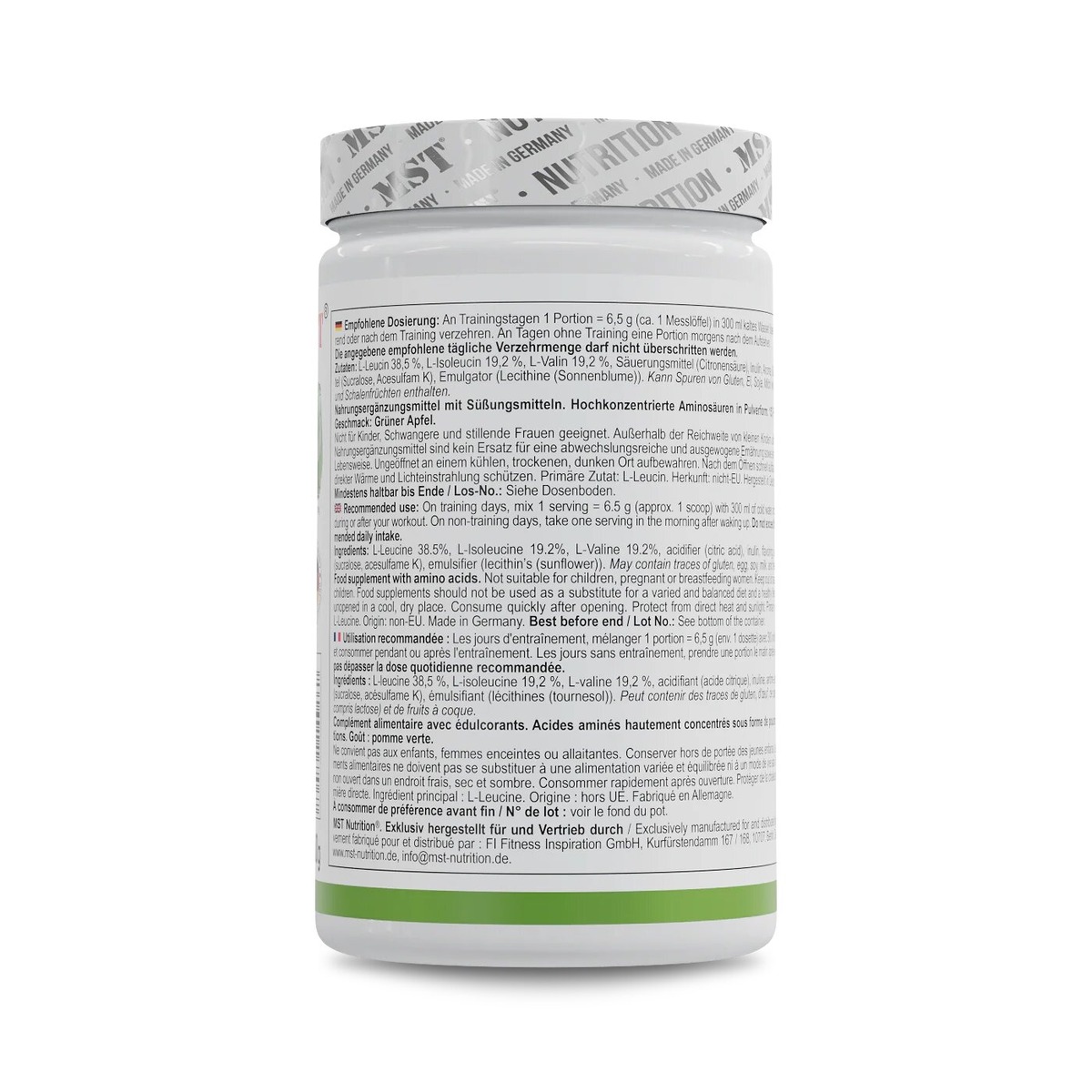 Аминокислоты MST Nutrition BCAA ZERO, 1 кг. Фото 9