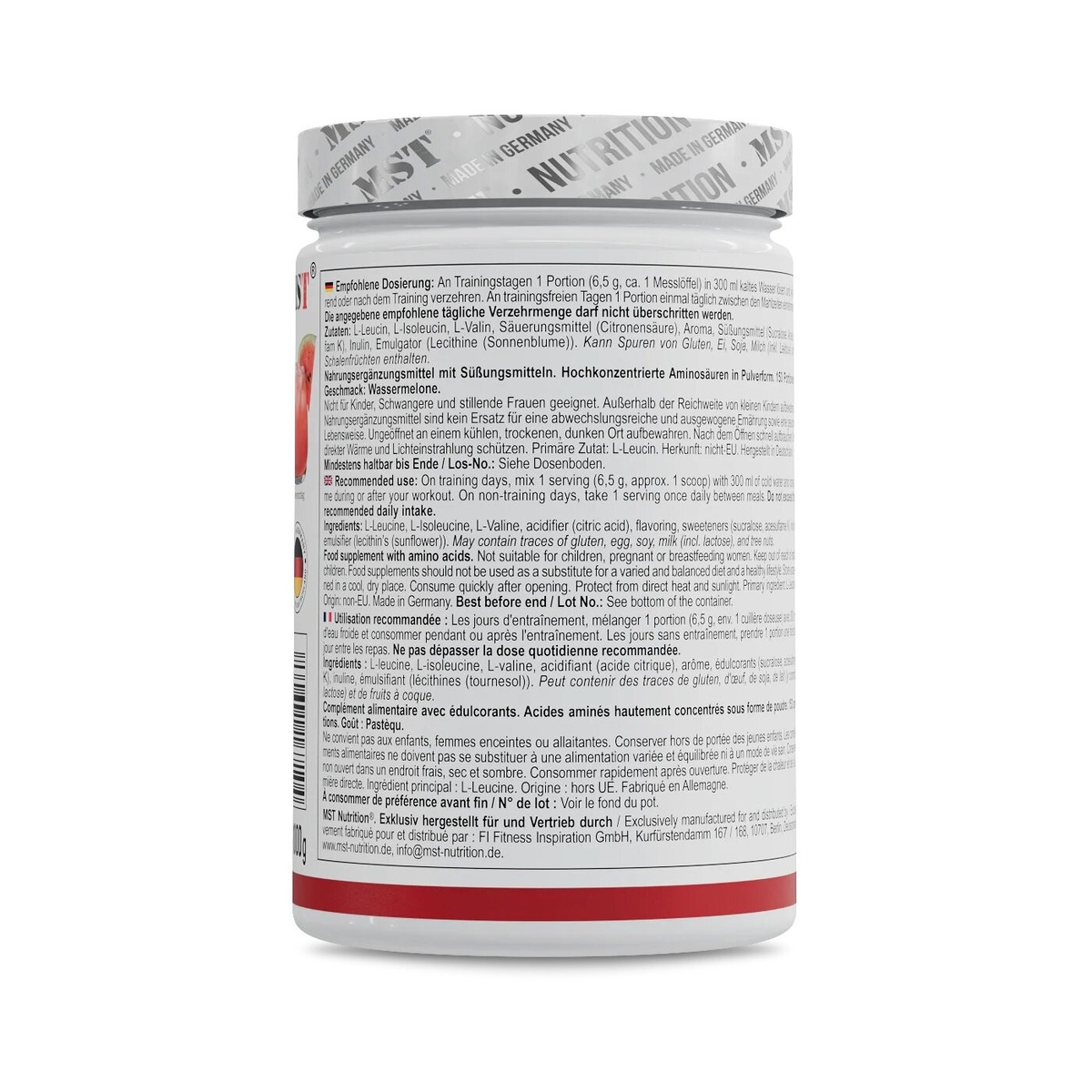 Аминокислоты MST Nutrition BCAA ZERO, 1 кг. Фото 3