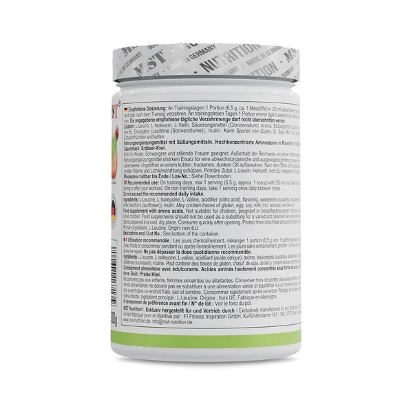 Аминокислоты MST Nutrition BCAA ZERO, 1 кг. Фото 12