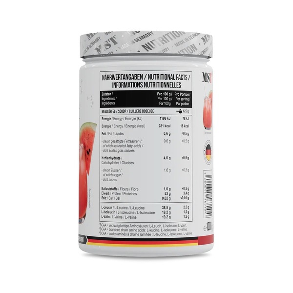 Аминокислоты MST Nutrition BCAA ZERO, 1 кг. Фото 2