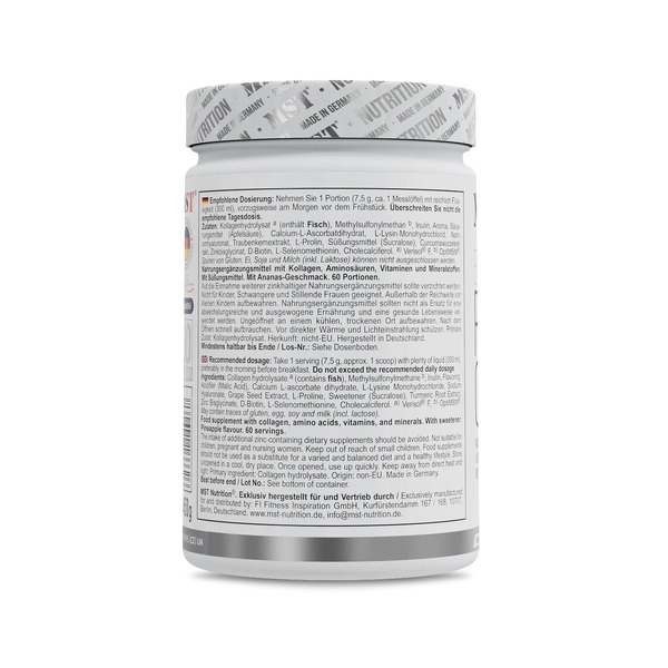 Морський колаген MST Nutrition Fish Collagen Beauty, 450 грам. Фото 6