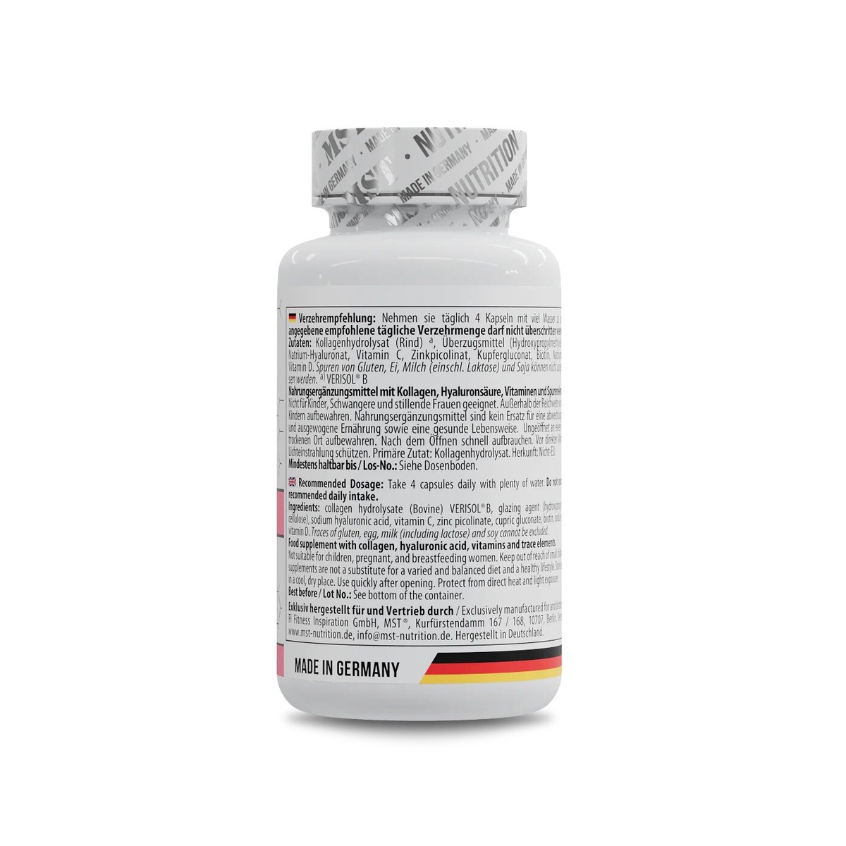 Колагенові пептиди MST Nutrition Skin Beauty Formula, 60 капсул. Фото 3