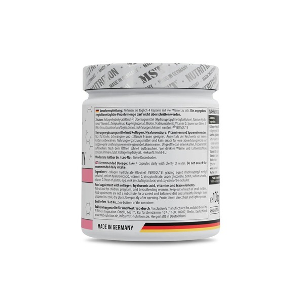 Коллагеновые пептиды MST Nutrition Skin Beauty Formula, 120 капсул. Фото 3