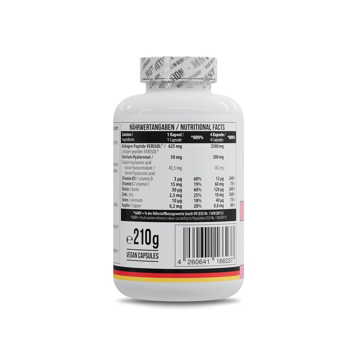 Коллагеновые пептиды MST Nutrition Skin Beauty Formula, 240 капсул. Фото 2