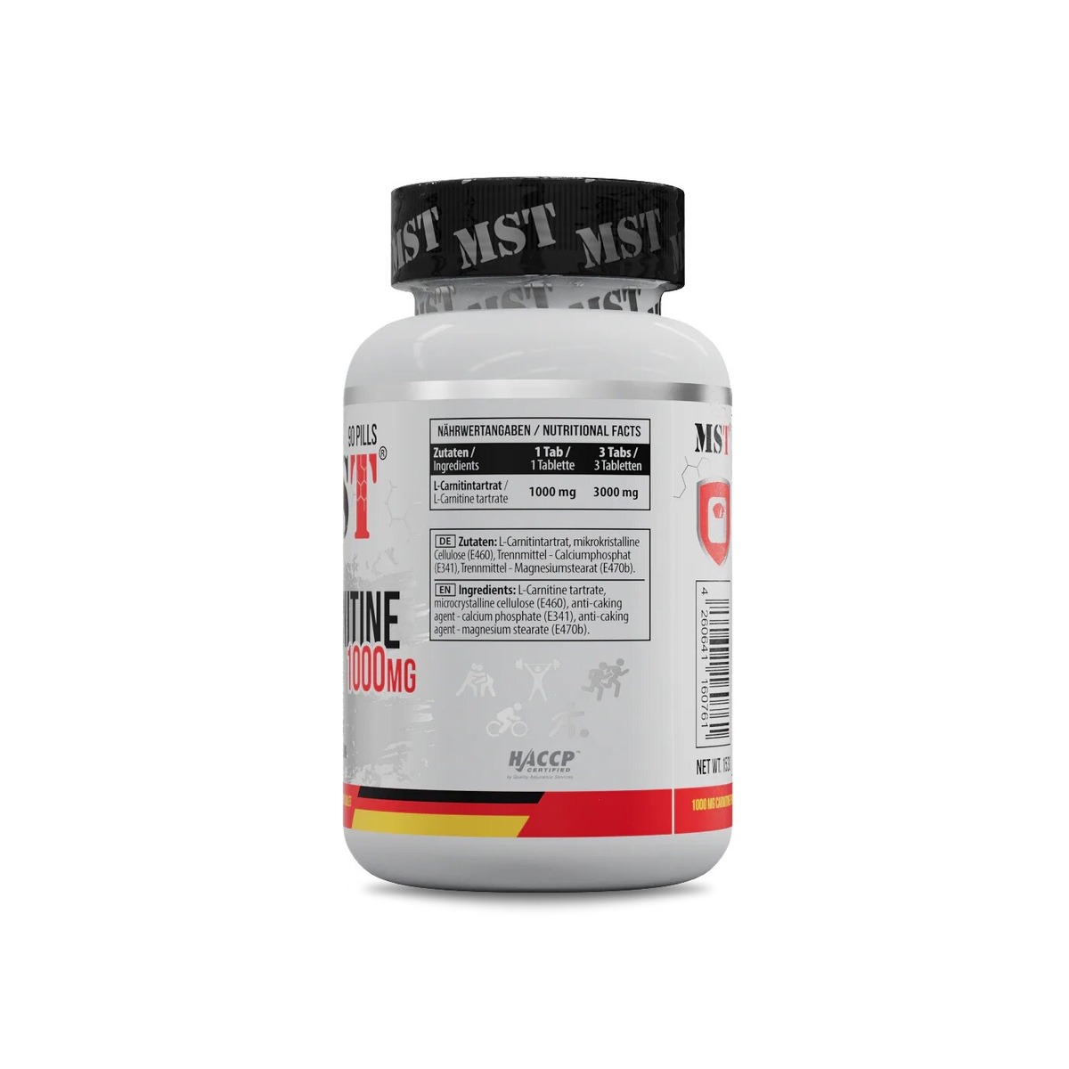 Жиросжигатель MST Nutrition L-Carnitine 1000 mg, 90 таблеток. Фото 2
