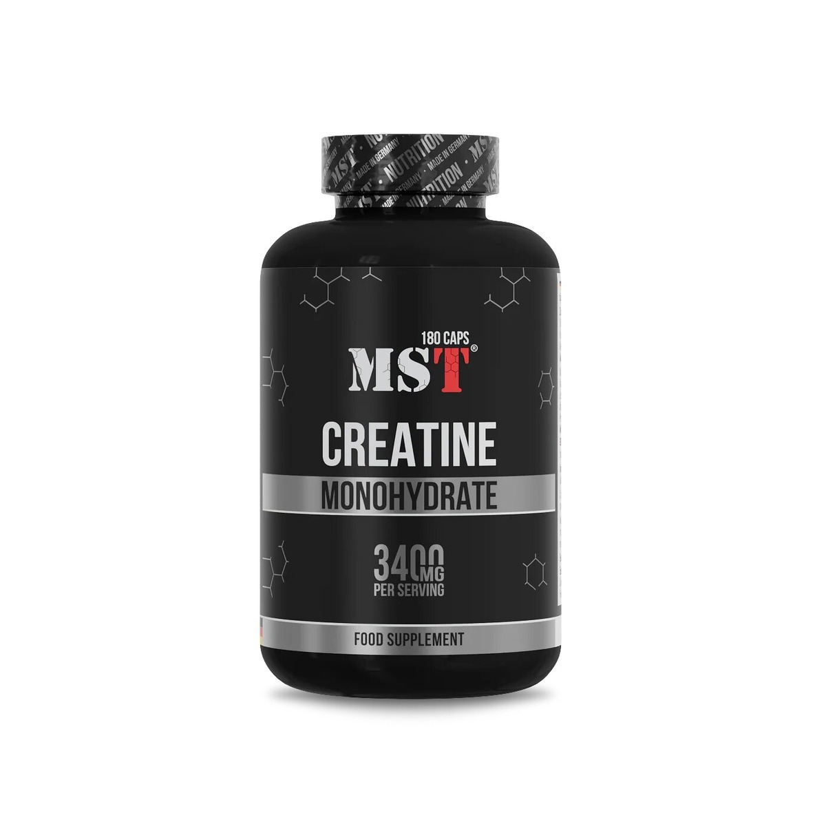 Моногідрат креатину MST Nutrition Creatine Monohydrate, 180 капсул