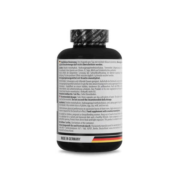 Моногідрат креатину MST Nutrition Creatine Monohydrate, 180 капсул. Фото 3