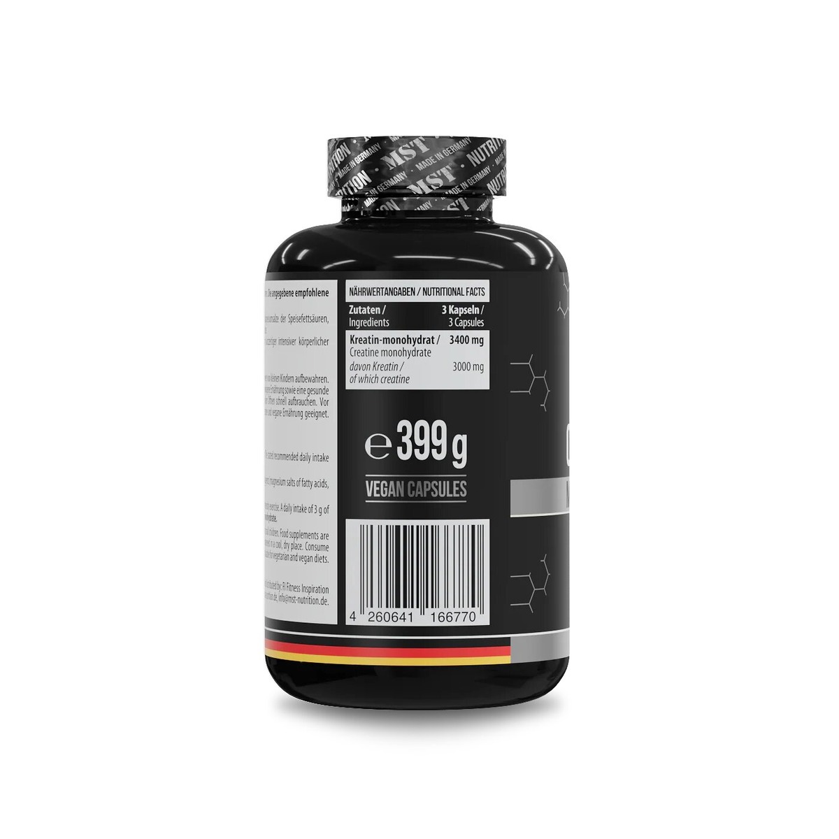 Моногідрат креатину MST Nutrition Creatine Monohydrate, 300 капсул. Фото 2
